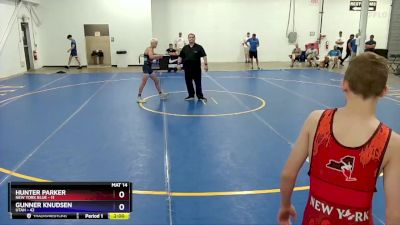 110 lbs Quarterfinals (8 Team) - Hunter Parker, New York Blue vs Gunner Knudsen, Utah