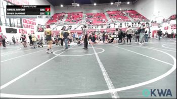 132-146 lbs Rr Rnd 3 - Mahlea Warrior, Tecumseh Youth Wrestling vs Kenzie Hartfield 2, OKC Saints Wrestling