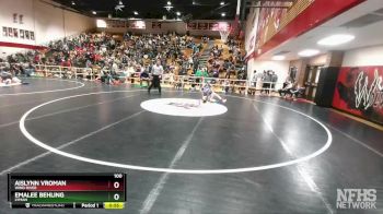 100 lbs Cons. Round 3 - Emalee Behling, Lyman vs Aislynn Vroman, Wind River