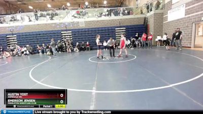 100 lbs Round 4 - Emerson Jensen, Middleton Wrestling Club vs Austin Yost, Homedale WC