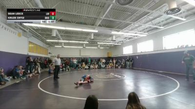 77 lbs Quarterfinal - Kruze Ortiz, Shoshoni Junior High School vs Sean Leece, Lovell Middle School