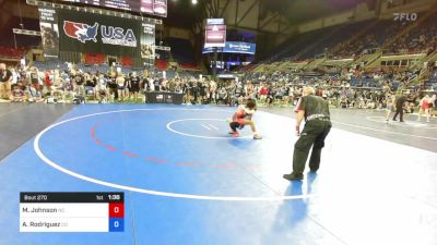 106 lbs Rnd Of 64 - Mac Johnson, North Carolina vs Alex Rodriguez, Colorado