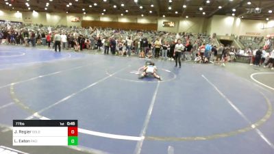 77 lbs Consolation - Jace Regier, Gold Rush Wrestling vs Landon Eaton, Pacific Edge Wrestling