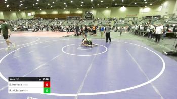 122 lbs 2nd Place - Emilio Herrera, Anderson Attack WC vs Raymond McIntire, Nighthawks WC