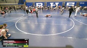 96 lbs Cons. Round 2 - Cache Manscill, Bear River Wrestling Club vs Ryder Larsen, South Summit Wrestling Club