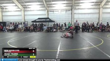 150/170 Round 2 - Berk Boyer (170), Unattached vs Mickey Yelding, West Michigan Pursuit