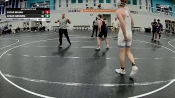 132 lbs Cons. Semi - Lucas Milian, Eagle Empire vs Lukas Grodzki, Blue Knights (BKWC)