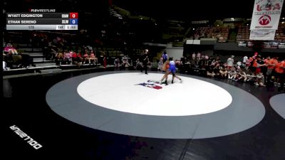 175 lbs Wyatt Edgington, SAWA - Sacramento Area Wrestling Association vs Ethan Sereno, SJWA - San Joaquin Wrestling Association