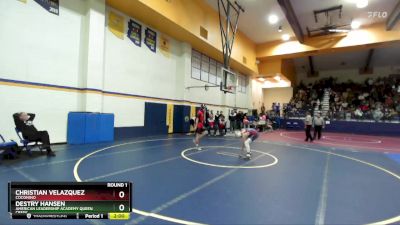 106 lbs Round 1 - Destry Hansen, American Leadership Academy Queen Creek vs Christian Velazquez, Coconino