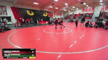 155 lbs Cons. Round 3 - Melani Rodriguez, Claremont vs Angelie Barrozo, Santa Paula