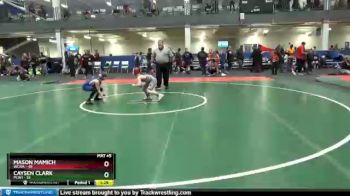 75 lbs Semifinal - Mason Mamich, WCWA vs Caysen Clark, PCW1