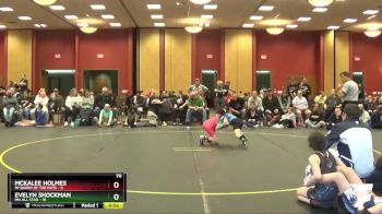 70 lbs Round 3 (6 Team) - Evelyn Shockman, MN ALL Star vs McKalee Holmes, MI Queen Of The Mats