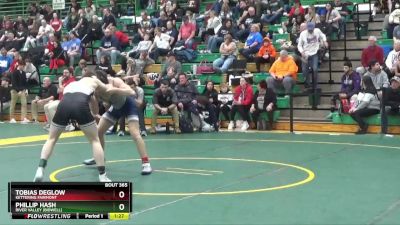 144 lbs Champ. Round 3 - Tobias Deglow, Kettering Fairmont vs Phillip Hash, River Valley (bidwell)