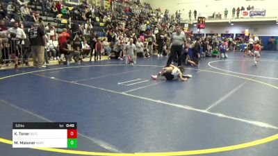 52 lbs Consy 3 - Kellen Toner, Butler vs Mike Maisner, North Allegheny