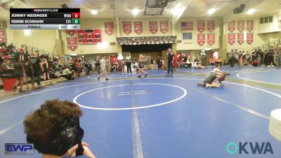 49 lbs Final - Johnny Weisinger, Wyandotte Youth Wrestling vs Remmi Schwahn, Chandler Takedown Club