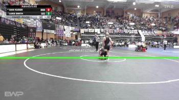 132 lbs Champ. Round 1 - Luke Smith, Effingham-Atchison Co Community HS vs Dan Kuder, Moundridge HS