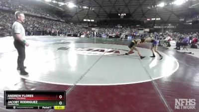 3A 120 lbs Quarterfinal - Andrew Flores, Lincoln (Tacoma) vs Jacoby Rodriguez, Hermiston