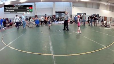 51-54 lbs Semifinal - Sage Cole, Buena Vista Outlaws vs Rhylee Hughes, Battle Cat Wrestling