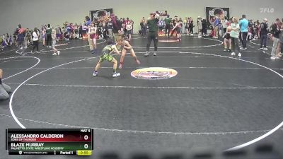 66 lbs 1st Place Match - Alessandro Calderon, Sons Of Thunder vs Blaze Murray, Palmetto State Wrestling Academy