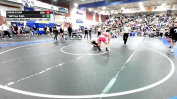 165 lbs Champ. Round 2 - Nathan Paul, Bakersfield Christian vs Jorge Soria, Downey