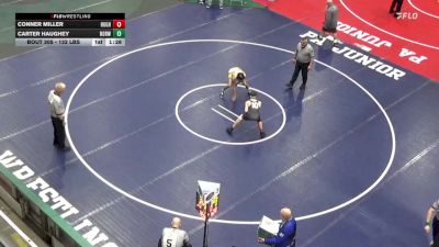 132 lbs Round Of 32 - Conner Miller, Hughesville vs Carter Haughey, Norwin