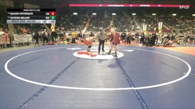 4A-285 lbs Cons. Round 1 - Quade Peterson, Evanston vs Tayson Miller, Natrona County