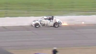 Kyle Hamilton Hard Into The Wall During Carb Night Classic Qualifying