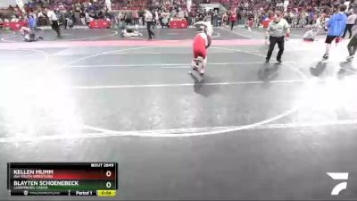 120 lbs Cons. Round 3 - Blayten Schoenebeck, Luxemburg-Casco vs Kellen Mumm, IGH Youth Wrestling