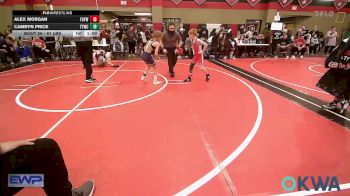 61 lbs Consolation - Alex Morgan, Fort Gibson Youth Wrestling vs Camryn Price, Team Tulsa Wrestling Club