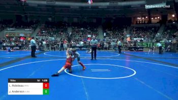 76 lbs Prelims - Lincoln Robideau, PINnacle vs James Anderson, El Reno Little League