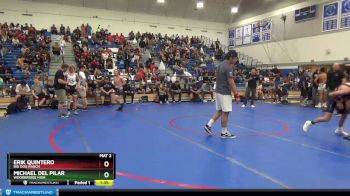 120 lbs Quarterfinal - Michael Del Pilar, Woodbridge High vs Erik Quintero, Big Dog Ranch