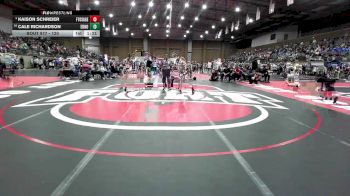 120 lbs Champ. Round 3 - Kaison Schreier, Fort Osage vs Cale Richardson, Edmond North