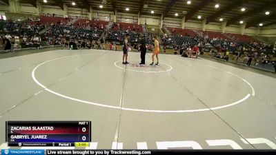 97 lbs Champ. Round 1 - Zacarias Slaastad, IL vs Gabryel Juarez, CA