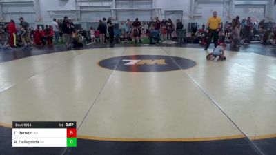 55-B lbs Consi Of 16 #2 - Luke Benson, WV vs Rocco Dellaposta, OH