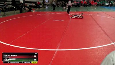 55 lbs Semis & 1st Wrestleback (8 Team) - Calvin Kirby, Bemidji vs Brody Kontz, Canby