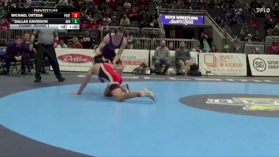 150 lbs Champ. Round 1 - Dallas Davidson, Angola vs Michael Ortega, Portage