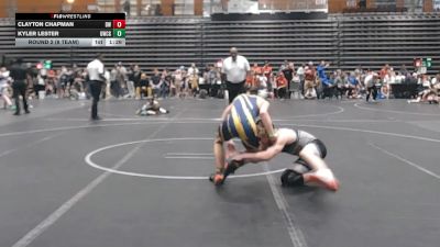 130 lbs Round 2 (8 Team) - Clayton Chapman, Darkhorse Wrestling vs Kyler Lester, Grundy WC Gold