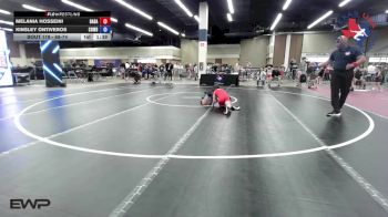 68-74 lbs Rr Rnd 2 - Melania Hosseini, Babak Nourzad Wrestling Club/ Gracie Barra Katy vs Kinsley Ontiveros, Cowboy/Cowgirl Wrestling Club