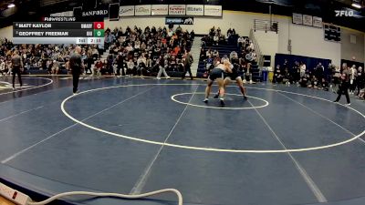 197 lbs Quarterfinal - Geoffrey Freeman, Upper Iowa vs Matt Kaylor, UMary