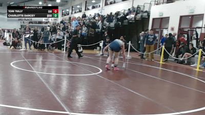 132 lbs 3rd Place - Tori Tully, Carver vs Charlotte Darcey, Quabbin
