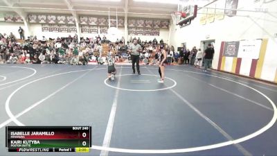 114 lbs Quarterfinal - Kairi Kutyba, Poston Butte vs Isabelle Jaramillo, Miyamura