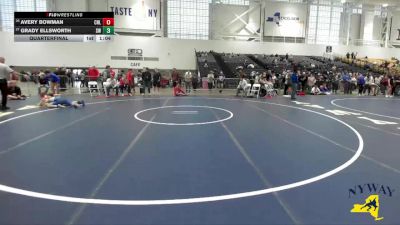 108 lbs Quarterfinal - Avery Bowman, Club Not Listed vs Grady Ellsworth, Star Wrestling