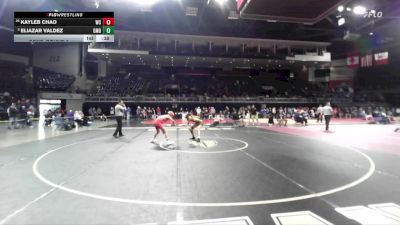 120 lbs Cons. Round 5 - Kayleb Chao, West Campus vs Eliazar Valdez, Grace M Davis