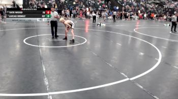 120 lbs Champ. Round 2 - Lucas DeMilt, Fort Calhoun Pioneers vs Tate Wood, Fullerton Warriors