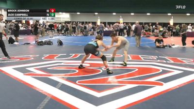 138 lbs Consi Of 32 #1 - Brock Johnson, KS vs Jack Campbell, PA