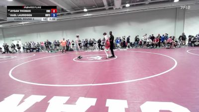 57 lbs Cons. Round 5 - Aydan Thomas, Cowboy Wrestling Club vs Kael Lauridsen, Nebraska Wrestling Training Center