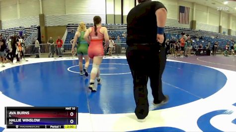 136 lbs Cons. Round 2 - Ava Burns, IL vs Hallie Winslow, OH
