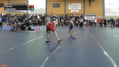 120 lbs Consi Of 8 #2 - Ryan Gill, North Attleborough vs Logan Barry, Scituate RI