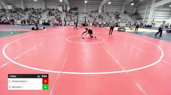 145 lbs Consi Of 16 #2 - Caleb Greenwood, OH vs Drake Bonney, FL