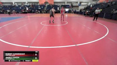 184 lbs Cons. Round 4 - Angelo Piazza, Centenary (NJ) vs Robert Cunningham, Cortland State